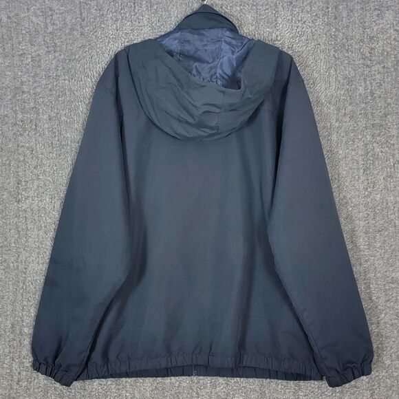 Holland America Line Rain Jacket Womens XXL Blue Hooded Full Zip Hideaway Hood - Picture 8 of 11